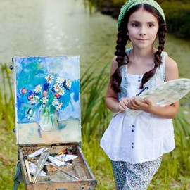 AUNHOKE Canvas Boards for Painting, 6 Pcs Canvas for Painting, Stretched Canvas 30 x 20, 20 x 15, 15 x 15 cm, Artist Blank Canvas Frame, Blank Canvas Panels for Acrylic Oil Gouache Watercolour