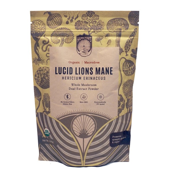Hamilton’s Lucid Lion’s Mane | Organic Mushroom Extract Powder for