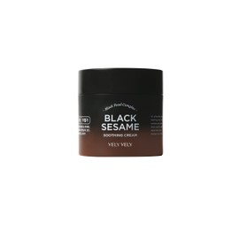 VELY VELY Black Sesame Soothing Cream 80g - Rich nutrition, Controls the oil-water balance, Oil free treatment, Moisturizing,