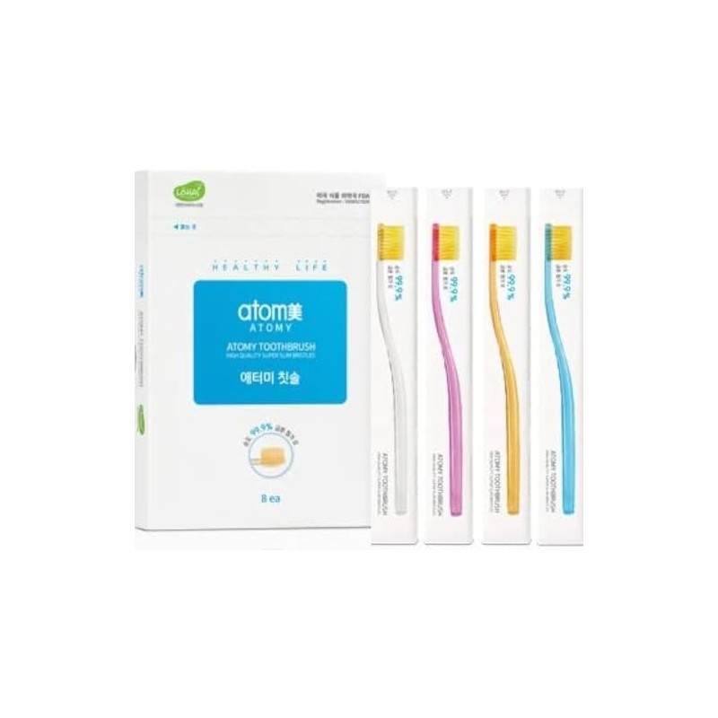 BC233 Korean Toothbrush for Sensitive Gums, Super Silm Gold Bristles