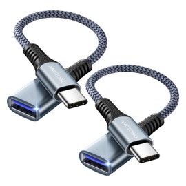 ANDTOBO Adaptador USB C a USB 3.0, [2 Piezas] Adaptador USB A Tipo C Compatible con iPhone 15 16 Plus Pro MAX, Samsung Galaxy S23/S22/S21/S20/S23 Ultra, MacBook Pro