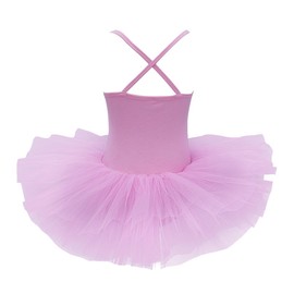 JanJean Kids Girls Sequined Camisole Ballet Dress Leotard Skirt Ballerina Outfit Sparkly Fairy Dance wear Costumes Pink 7-8