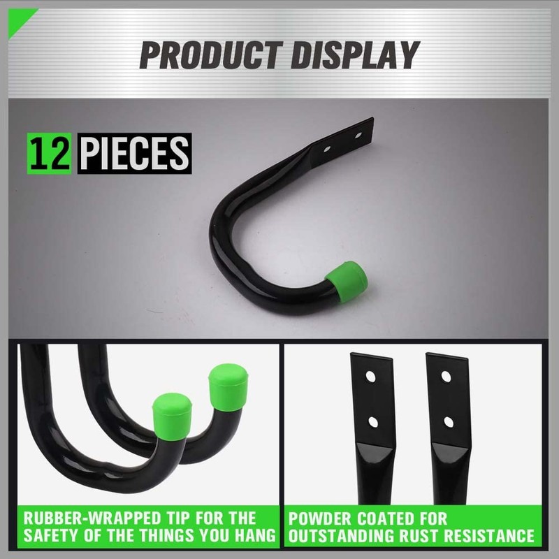 SWANLAKE Heavy Duty Garage Storage Utility Hooks, Utility Hooks for