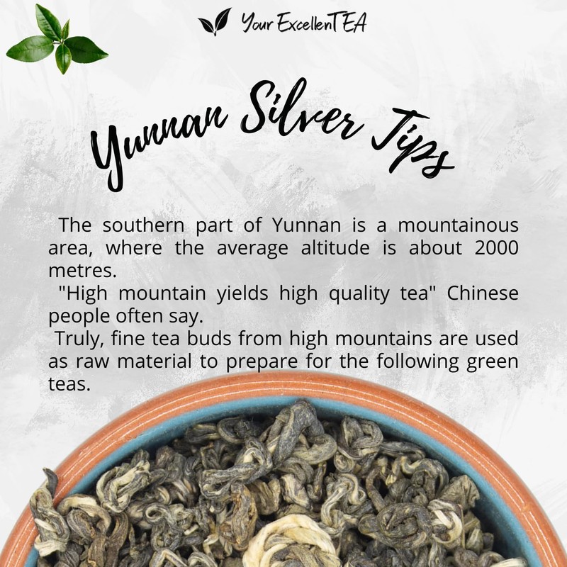 Yunnan Silver Tips Green Loose Leaf Tea 50g