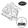 Adyoney 10Pcs Stainless Steel Flat Hinges 3.5 inch Door and