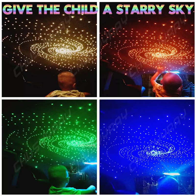 CHUSYYRAY 300PC Fiber Optic Car Home Headliner Star Light kit