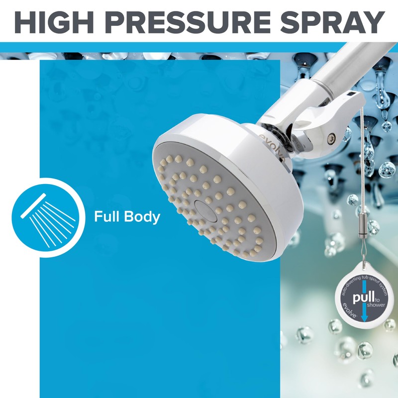 Evolve ShowerStart Express Hot Water Standby Tub Spout and Shower