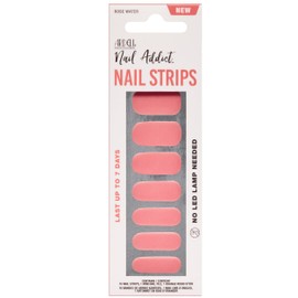 Ardell Nail Strips - Rose Water, Easy-to-Apply Wraps, Longer-Lasting Stickers, No LED Lamp Needed with File and Wood Stick, Nail Kit, 1 Pack
