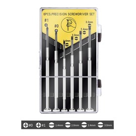 .Chrome vanadium steel precision screwdriver set,includes different size and type of screwdriver bits,suitable for repairing computer,cell phone,watch,etc,non-slip grip to prevent your hands from