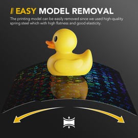 Vokelater 3D Printer Build Plate Pen Sheet for Bambu Lab X1/X1C/X1E/P1P/P1S/A1, Number + Letter Dual Texture 257x257mm, Flexible Spring Steel Hot Bed Platform Sheet with Smooth Surface