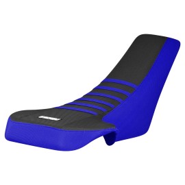 Suzuki 1987-1992 Suzuki Quadracer 250 LT 250R seat cover  BLUE/BLACK /BLUE ribs #245