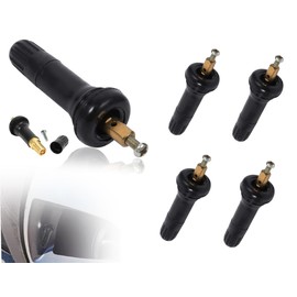 AOYEGIC Set of 4 Tyre Pressure Sensors, TPMS Tyre Pressure Monitoring System Sensors, Rubber Valve, Tyre Pressure Monitoring Sensors, Replacement Valve Stem, Valve Inserts, Gas Valve Stem, for Car