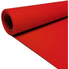 MadeInNature 2x5m Red Runner Rug Decorative Rug Ideal for Shops Events and Parties Cinema Church Small Large Lengths