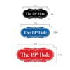 Signs ByLITA Designer The 19th Hole Sign (Black Gold) -