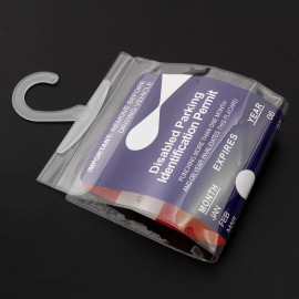 NoBrand 2 Pack Portable Placard Holder | Placard Holder for Car | Parking Permit Protect