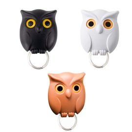 3PCS Owl Key Holder Cute Night Owl Keyring Holder Magnetic Owl Key Hooks with Auto Open Close Eyes Owl Key Holder, Wall Mounted Keychain Hanger for Wall Hanging Keys & Decoration