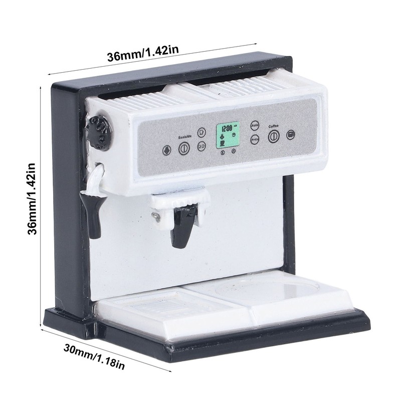 Coffee Maker Toys Alloy Simulation Furniture Mini Doll House Accessories