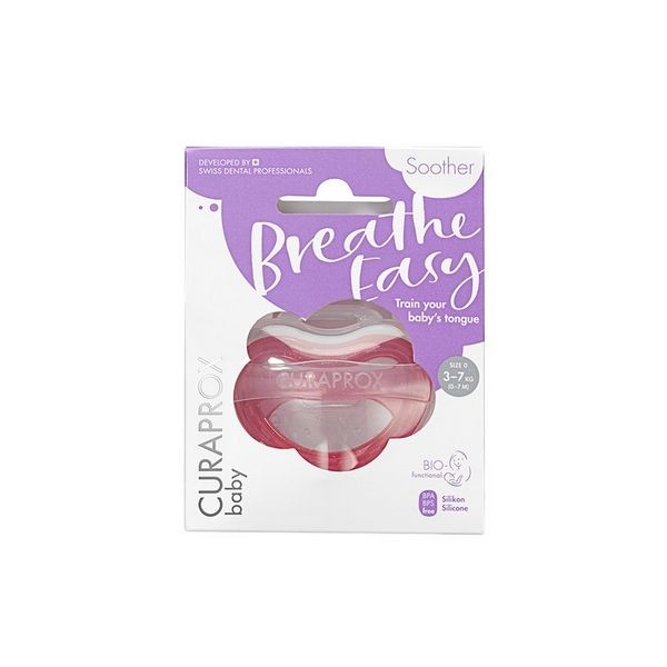 Curaprox Baby Pacifier Pink Size 0 (0-7 months)