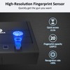[ 20% Larger capacity ] Biometric gun safe with fingerprint