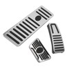 3pcs Accelerator Brake Pedals Foot Rest Plate Waterproof Fireproof Replacement