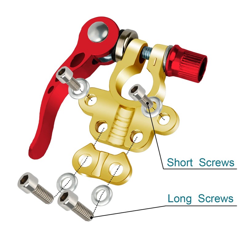 2PCS Battery Terminal Connectors, 4 Way Quick Release Disconnect Battery