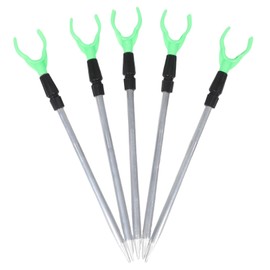 Gatuida 5pcs Telescopic Fishing Pole Rack Lightweight Aluminum Alloy Ground Holder for and Portability for Bank Fishing Enthusiasts