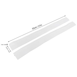 2 Piezas de Cubierta de Hueco de Estufa Resistente Al Calor Antirelleno de Aceite, Tira de Sellado de Hueco de Contador de Silicona Universal para Estufa y Encimera, (21 pulgadas)