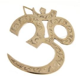Berk FS-097 Meditation Accessories - OM Wall Symbol, Brass, 17 cm