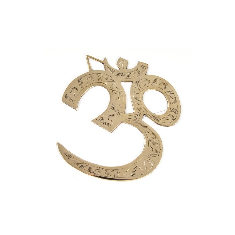 Berk FS-097 Meditation Accessories - OM Wall Symbol, Brass, 17
