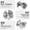 Levanco (6 Sets) 3/8-16x2-3/4 Stainless Steel Hex Head Screws Bolts,