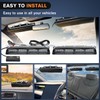 Nilight 32LED Red Blue Emergency Dash Strobe Lights with Controller