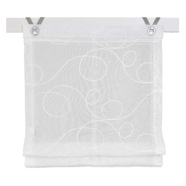 Made Black out Roman Blind Jasmin Embroidered Cream/White/Beige/Mocha/Gray 45/60/80/100/120/130 cm