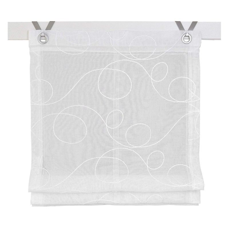 Made Black out Roman Blind Jasmin Embroidered Cream/White/Beige/Mocha/Gray 45/60/80/100/120/130 cm