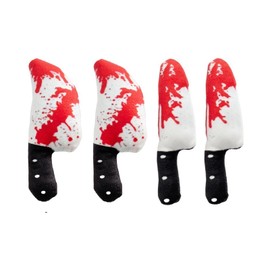 Haourlife 4-Pack Plush Catnip Knives for Cats, Soft Chew Toys with Catnip for Interactive Play, Fun Teasing Toy for Cats and Kittens