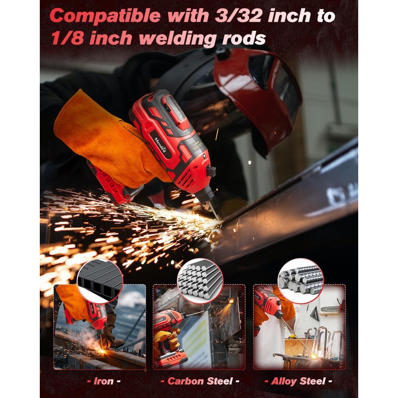 Sakertool Portable Welding Machine Electric: IGBT Handheld Welder with 5