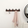 Jadorn Coat Rack Wall Mount - 15.7 Inches Walnut Wood