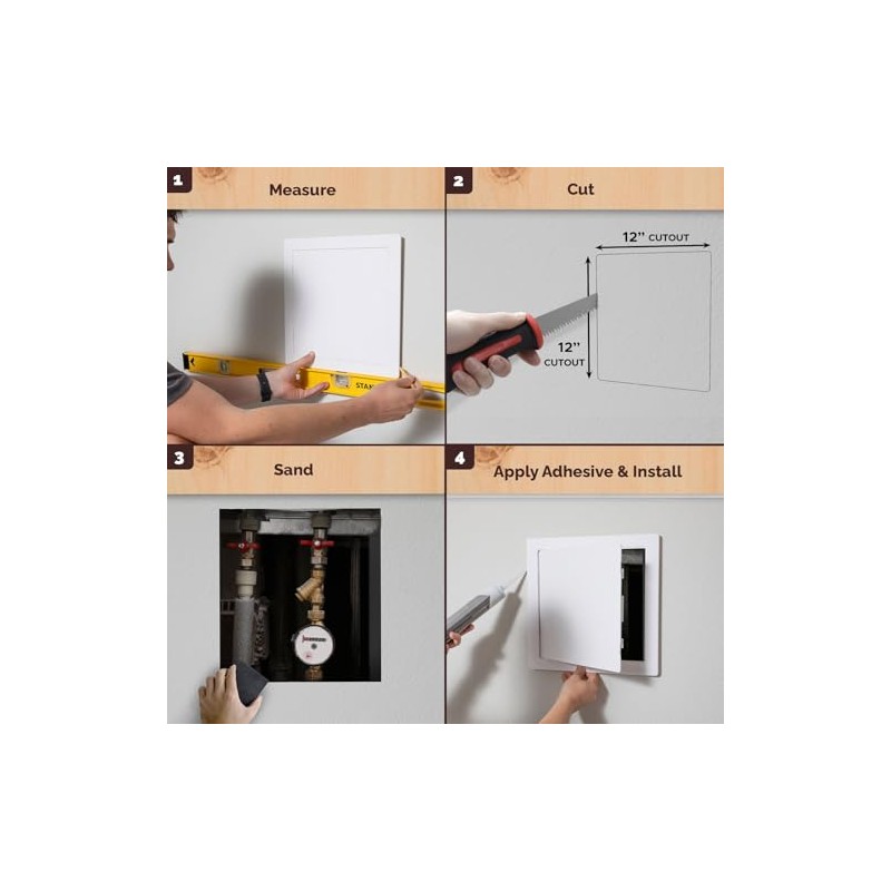 Morvat Access Panel 12x12 Inch for Drywall & Ceiling with