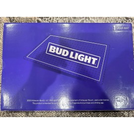 Budweiser BUD LIGHT Anheuser-Busch RUBBER BAR MAT 18 X 12 Budweiser King Of Beer Man Cave
