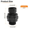 sourcing map Shower Head Swivel Adapter Solid Brass Adjustable Shower