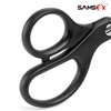 SAMSFX Fishing Braid Scissors Serrated Fishing Scissors with Hook Sharpener