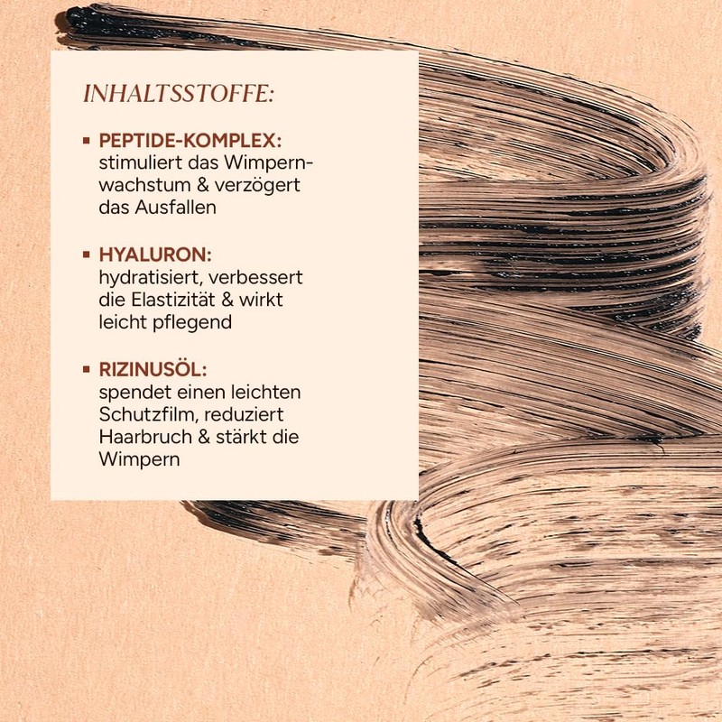 JUNGLÜCK Peptide Mascara - Vegan | Black Mascara without Mineral