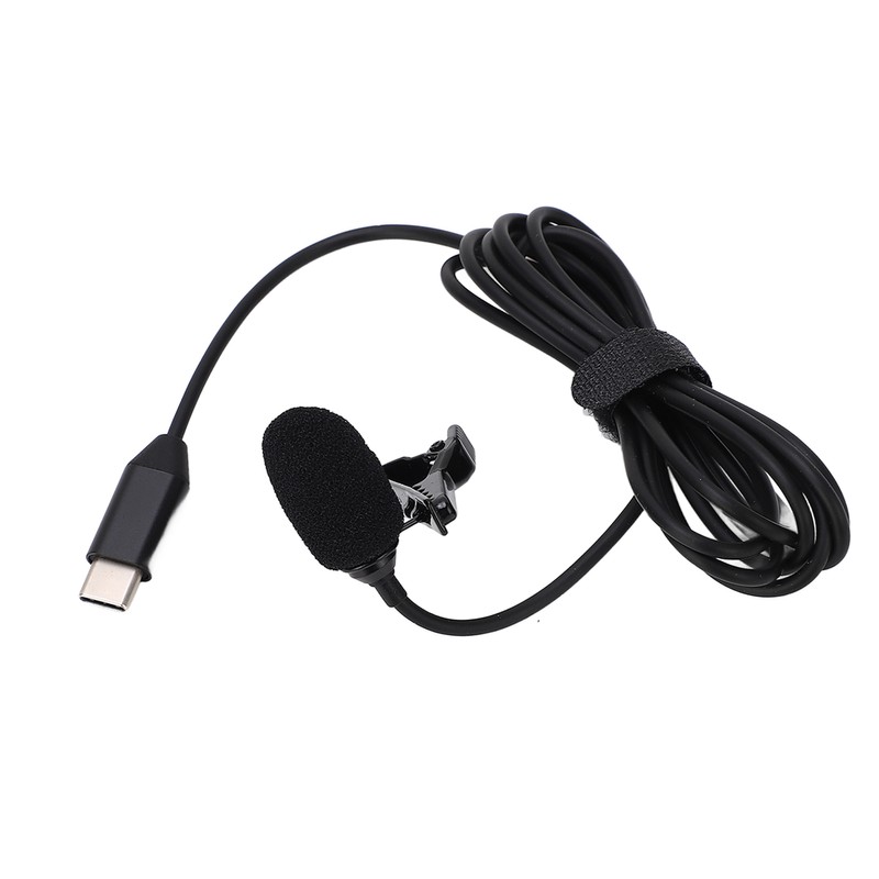 Lapel Microphone Anti Interference Omnidirectional Clip On Lavalier Microphone for