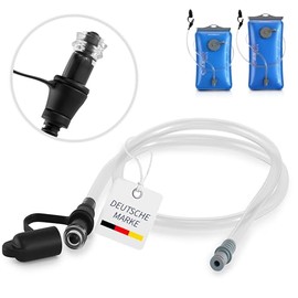 SASMO® Hydration Tube for Hydration Bladder, 100 cm Extra Length, Drinking System Accessories, BPA-Free, Replacement Hose Hydration Bladder with Bite Valve