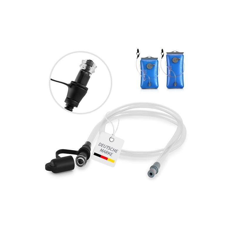 SASMO® Hydration Tube for Hydration Bladder, 100 cm Extra Length,