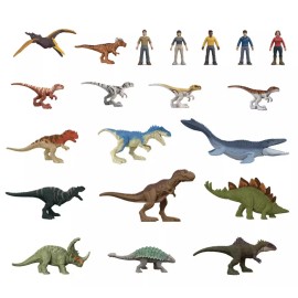 Jurassic World Chaos Theory Mini Figure Set - 20pk Toy New With Tag