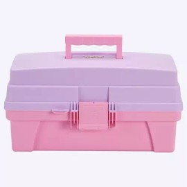 Q Hogar Caja Multiusos Para Almacenar Maquillaje Color Rosado/lila