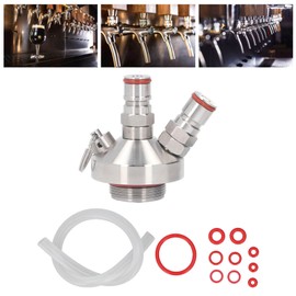 TOPINCN Mini Dispensador de Cerveza de Barril, Dispensador de Grifo de Lanza de Mini Barril de Cerveza de Acero Inoxidable para Cerveza Artesanal Grow Homebrew Spear 2L / 3.6L / 4L / 5L /