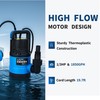 ZLAISS 1/3 HP Sump Pump Designed for Clean/Slightly Dirty Water,