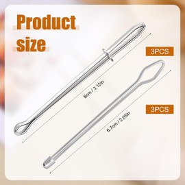 6pcs Rope Threader Clip, 2 Designs Drawstring Tool for Hoodie/Pants/Trousers/Elastic/Waistband/Shorts Sweatpants, Quick Insert & Smooth Threading String Sewing Kit for Tailors, DIY Crafters