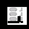 Valeo 301584 Brake Pad Set Disc Parking Brake Pad Set